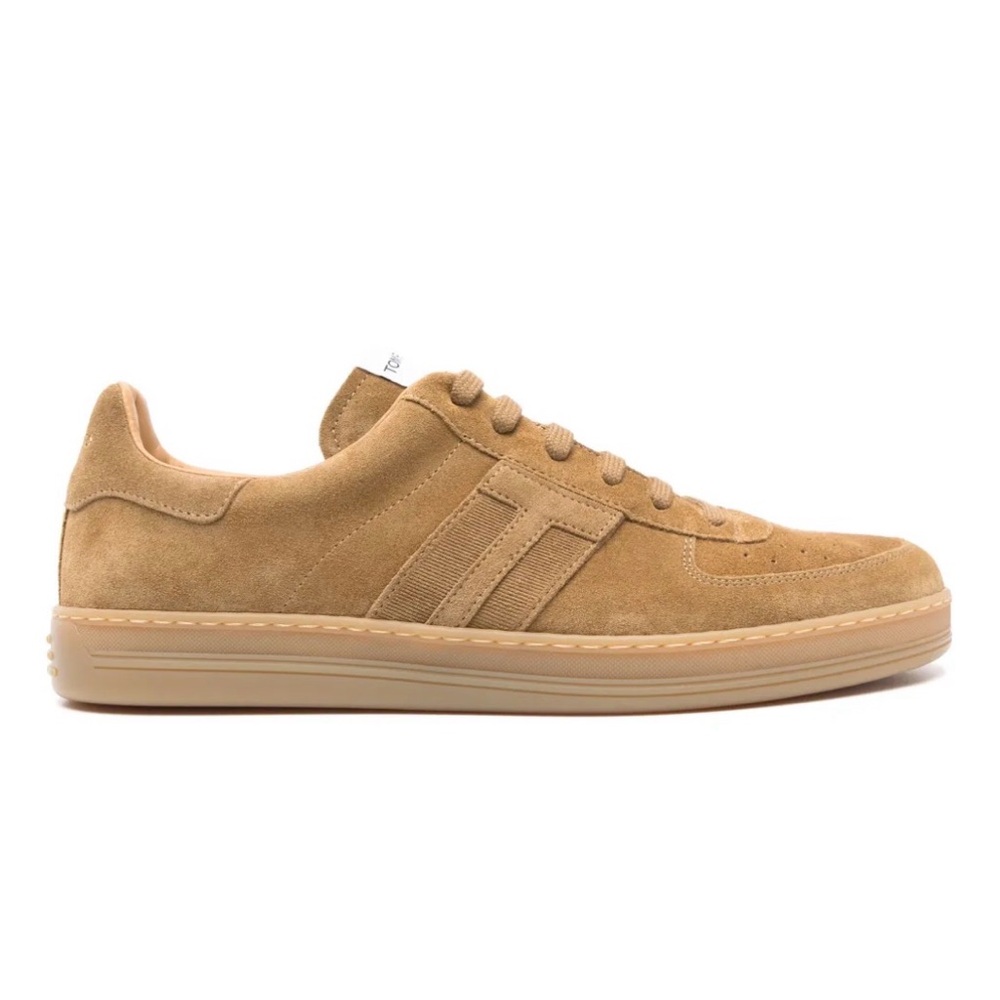 New Tom Ford Light Brown Suede Radcliffe Sneakers US 10.5